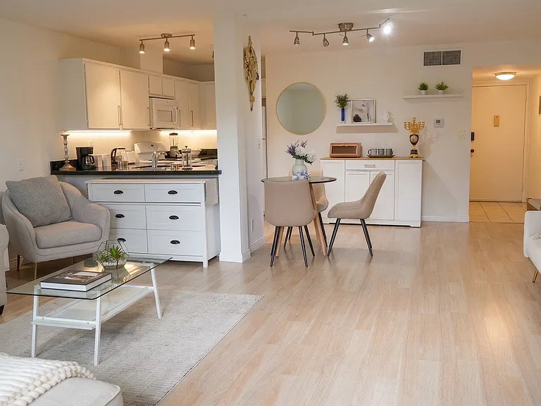 New Hardwood Floors, New Furniture, and New Lighting