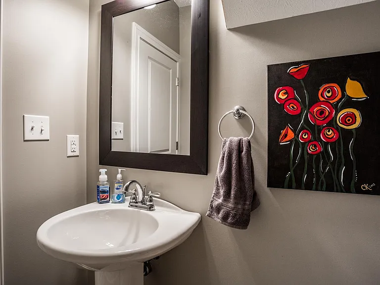 First floor powder room