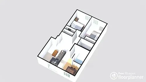 Floor plan 2 Bdr 1 Bath R