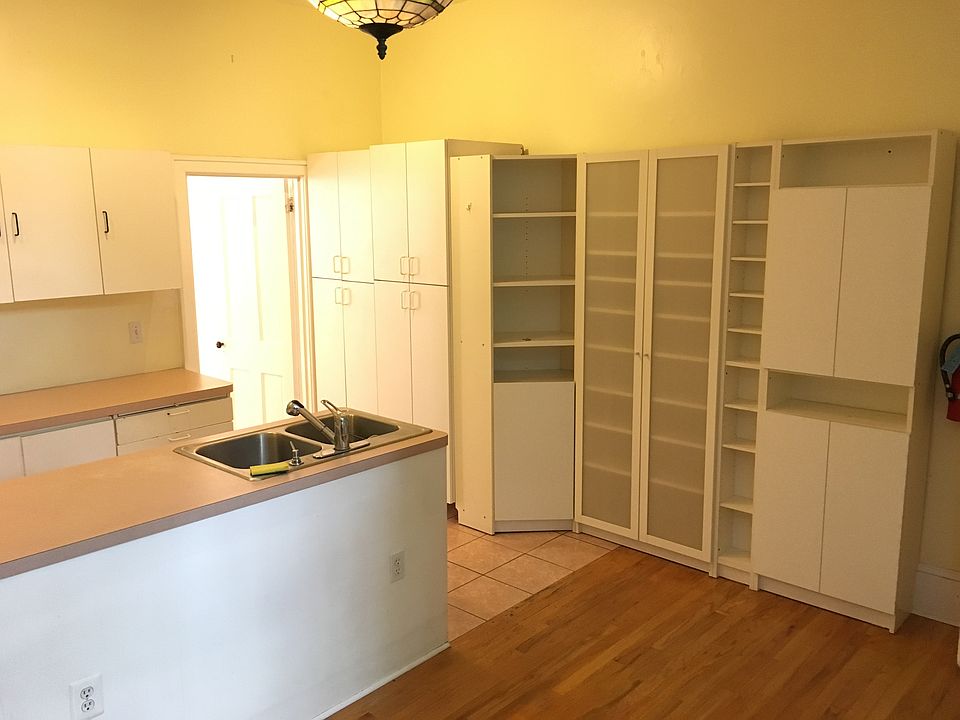 front room with kitchen