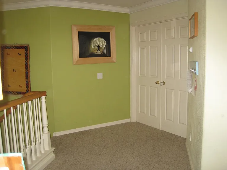 Double French doors to Master