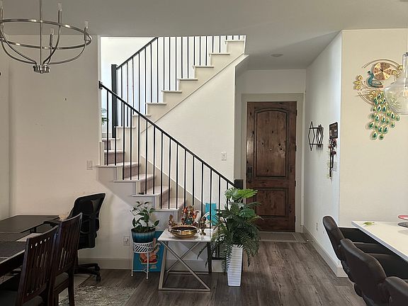 Entrance-Stair case to upstairs with storage facility under stairs