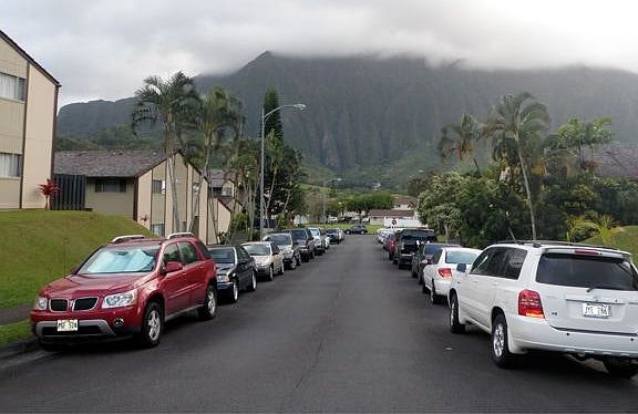 Mountain views from street