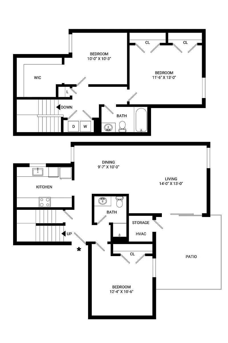 Floor plan Maverick Townhome