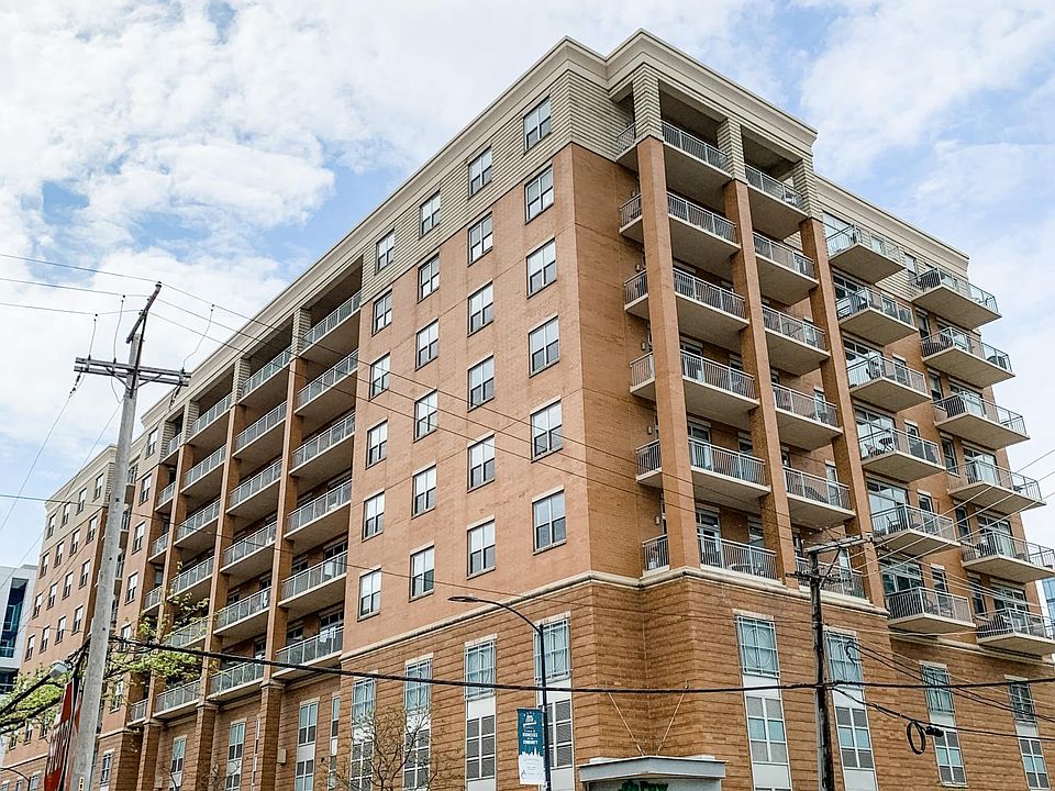 Exterior, taken from Mary Bartleme Park across the street. Unit is on top floor.