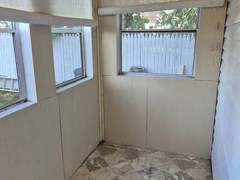 Enclosed back porch