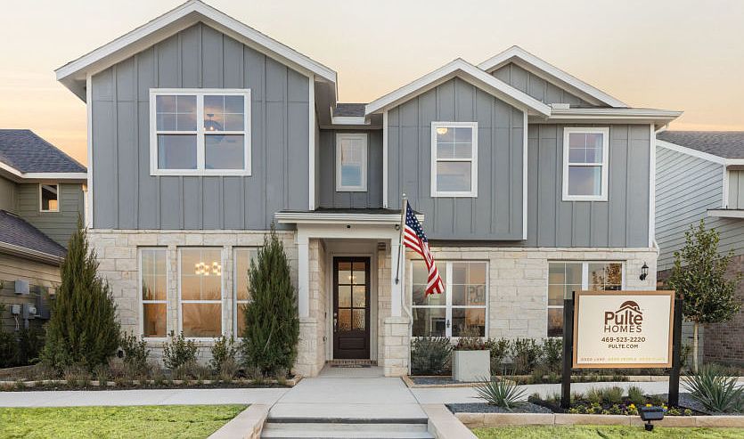 The Albany, a two-story home with 2-car garage