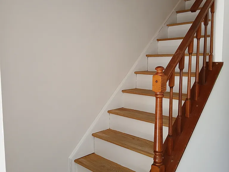Hardwood staircase
