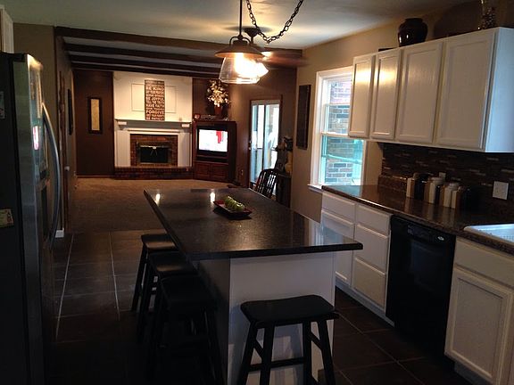 Kitchen view to family room