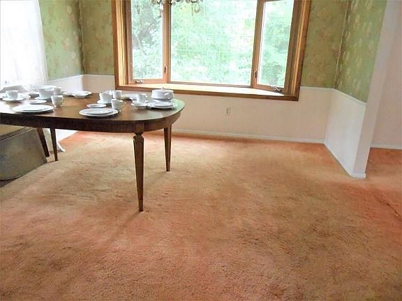 This view of the Dining Room is from the doorway leading to the kitchen