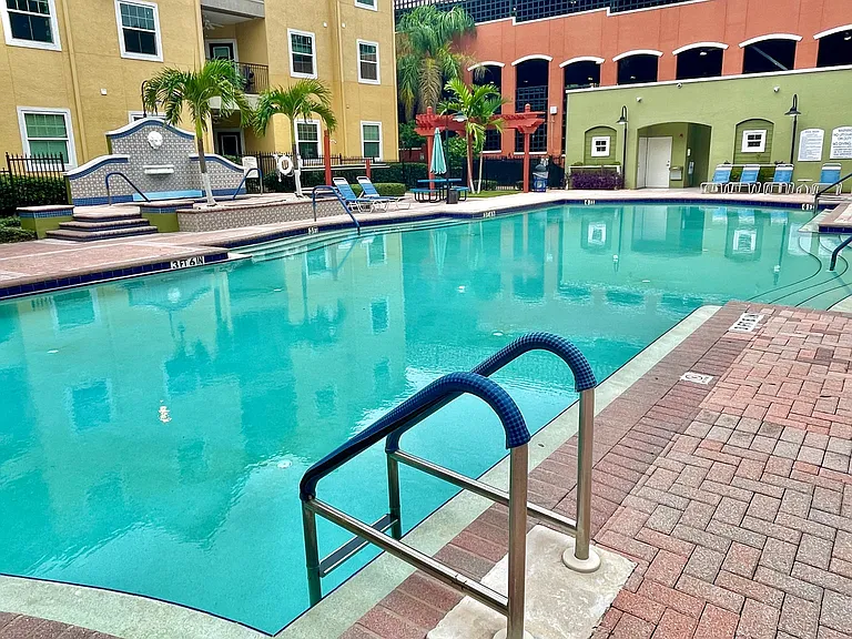 Main Pool with Hot Tub