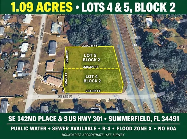 Corner SE 142ND PLACE & S US HWY-301 LOT 4, SUMMERFIELD, FL 34491