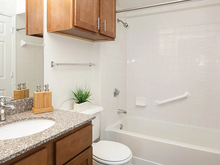 Bathroom with modern upgrades
