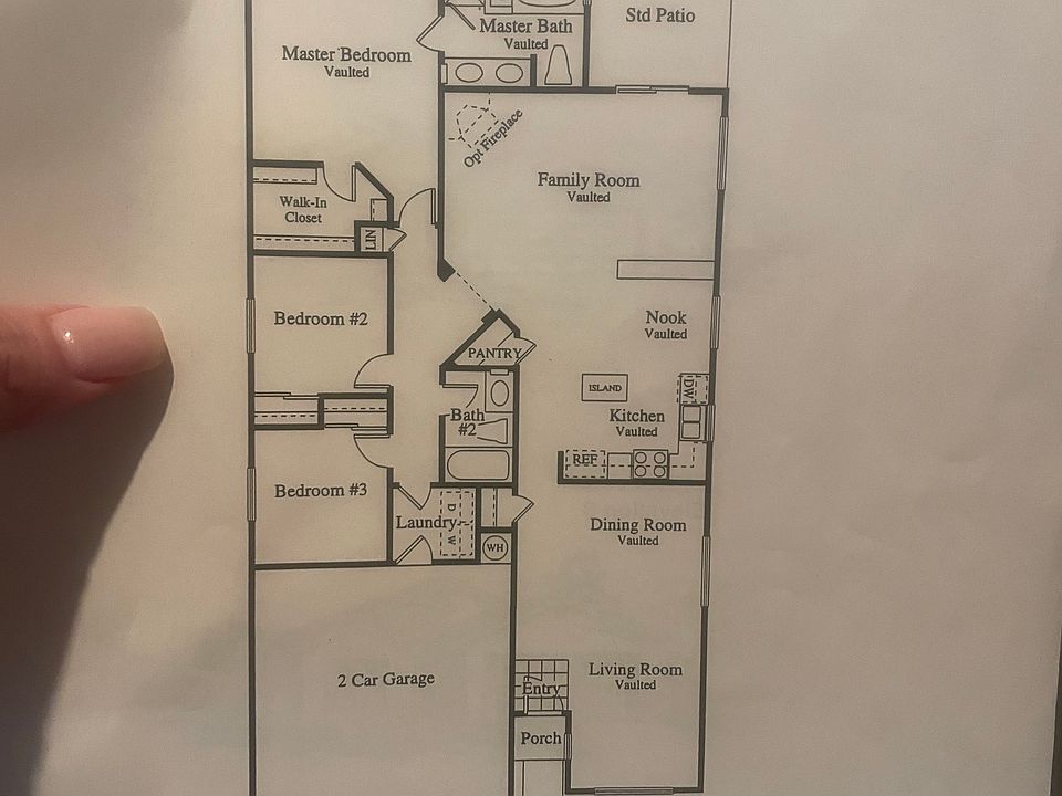 Floor plan but this house is flipped so garage is on the left.