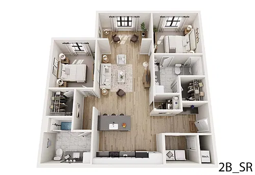 Floor plan 2B-SR