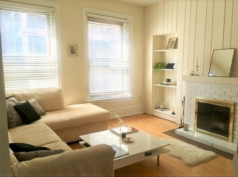 Bright, south-facing living room.