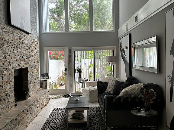 Wood burning fireplace