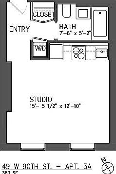 5th image of 49 W 90th St APT 3A
