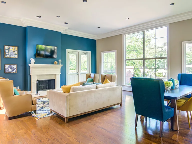 Clubhouse Seating Area with Fireplace