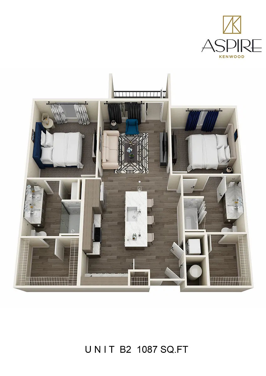 Floor plan Two Bedroom