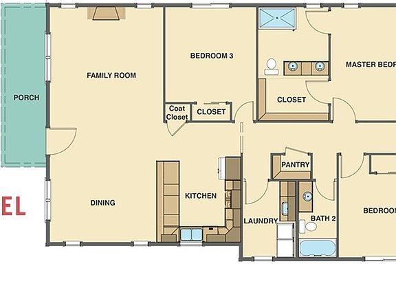 High Quality Laminate Throughout Main Living Area