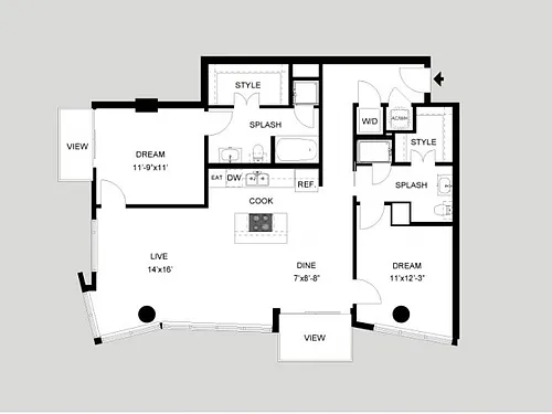 Floor plan The Zilker - Terrace
