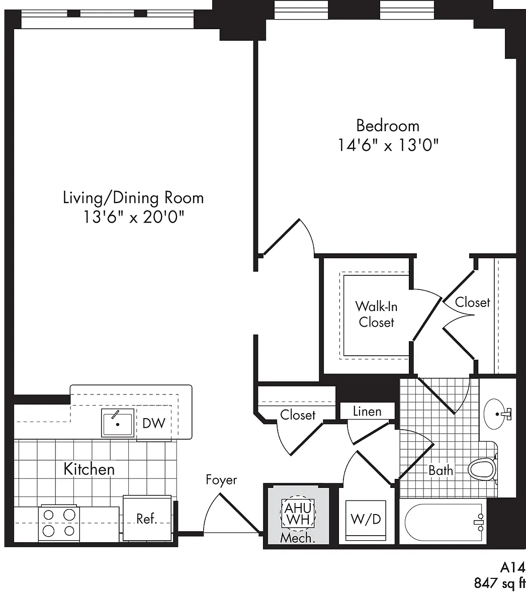 Floor plan A14