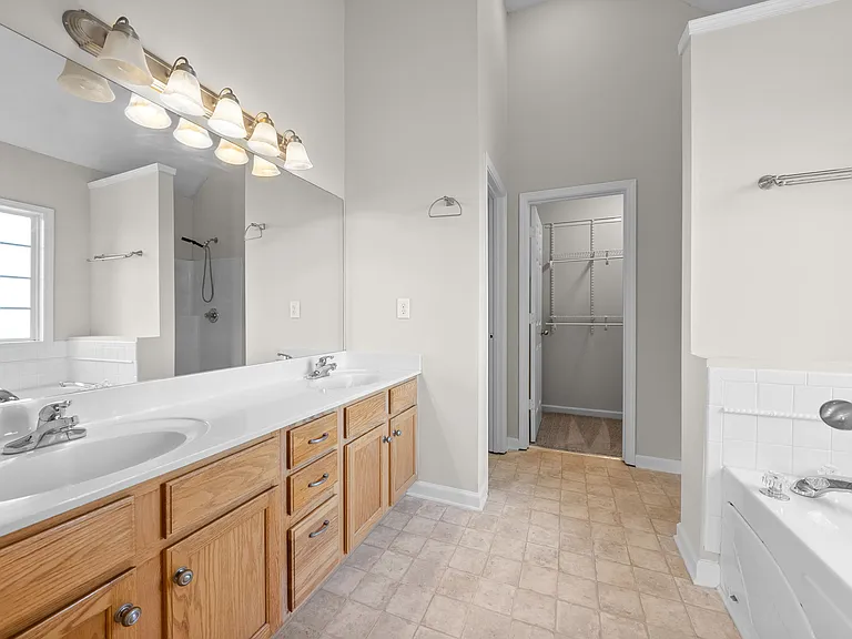 Primary Bathroom with Double Vanity