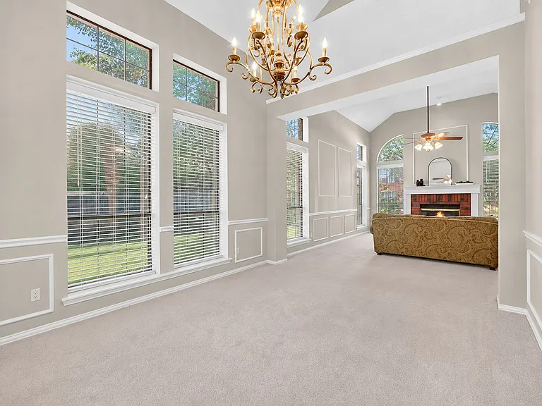 Open Concept Dining and Living Space