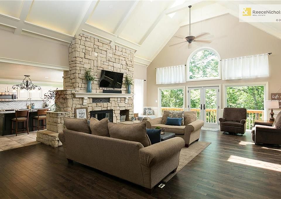 Inviting Great Room with beautiful fireplace