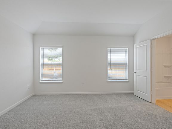 The master suite has a private master bath and large walk-in closet!