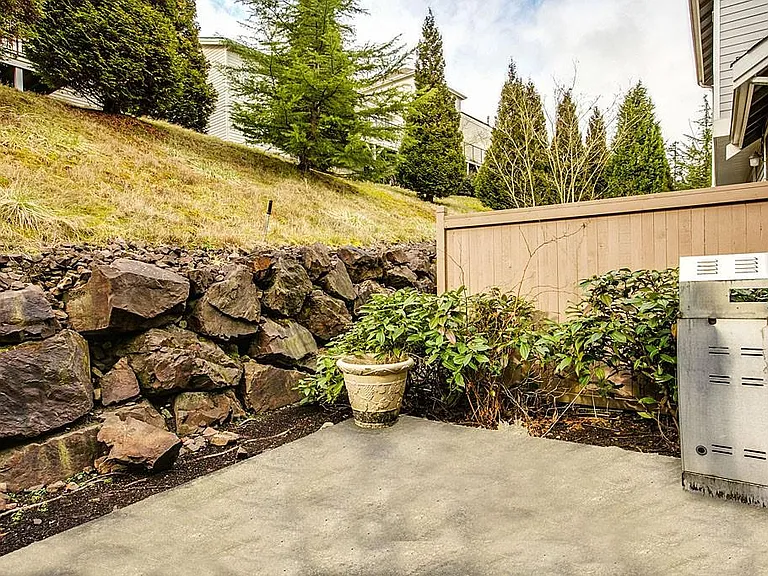 Nice and private back patio area. Bring your BBQ