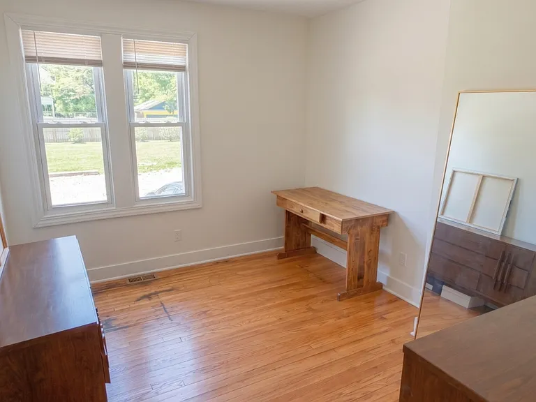 Front bedroom with closet.