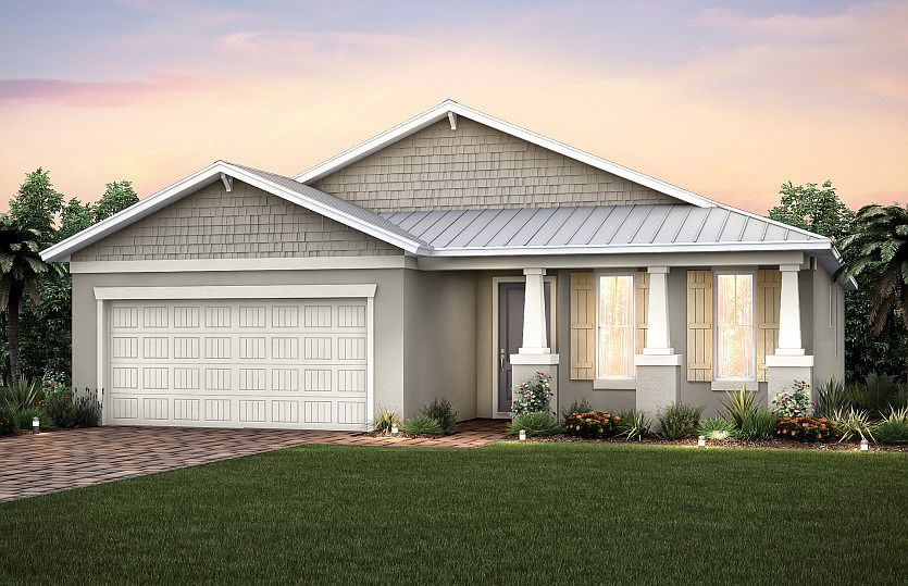 Home Exterior C2B with optional metal roof