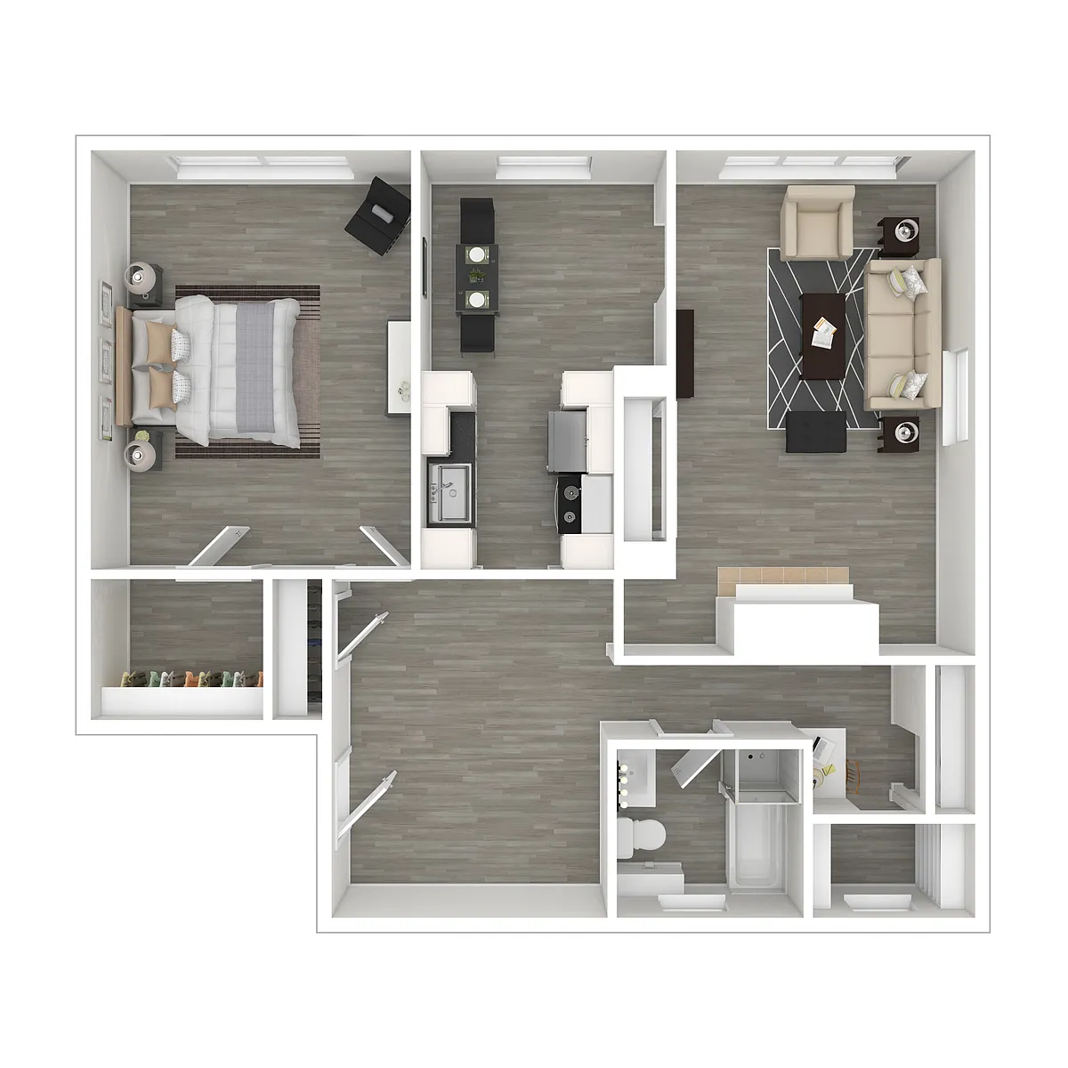 Floor plan One Bedroom