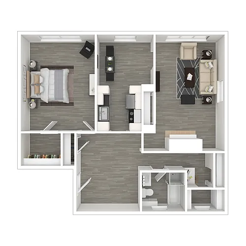 Floor plan One Bedroom