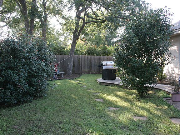 View of backyard