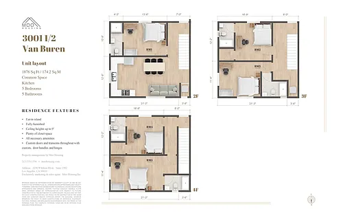 Floor plan Private room at 3001 1-2 Van Buren Pl -5b5b