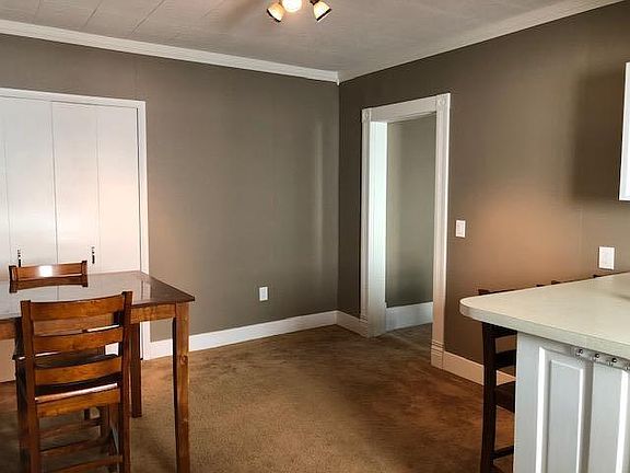Dining room with storage closet