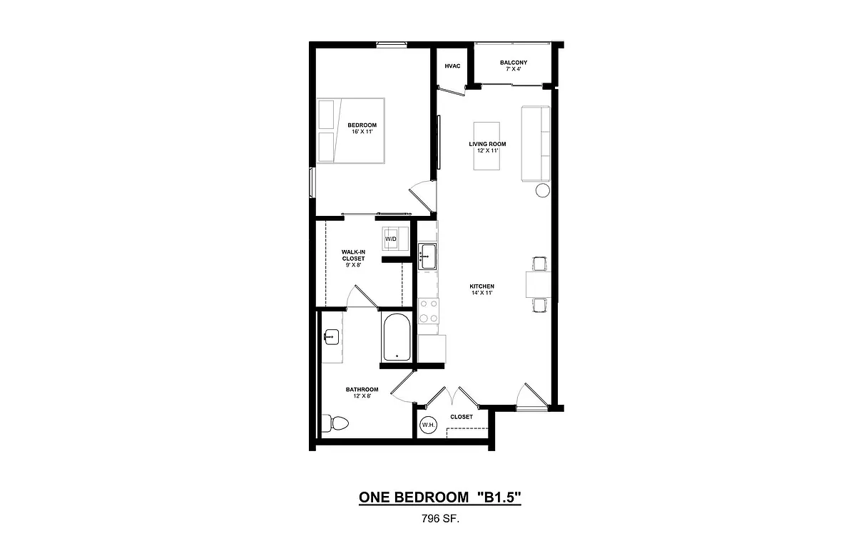 Floor plan A5 1X1