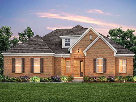 Southampton Exterior 6 features brick and covered front porch