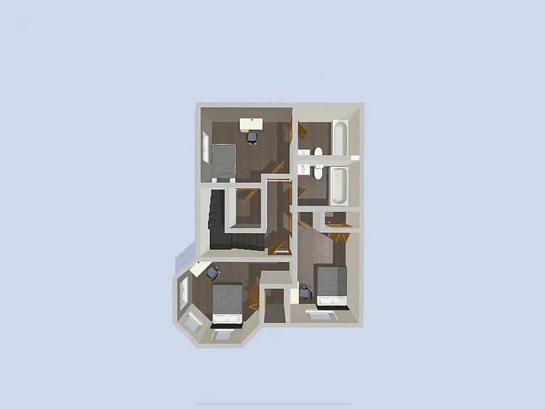3 Bed Townhome Upstairs Floorplan 3 Bed Townhome Upstairs Floorplan
