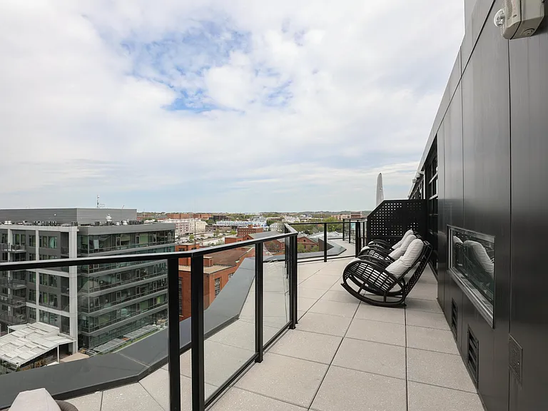 Building's rooftop deck