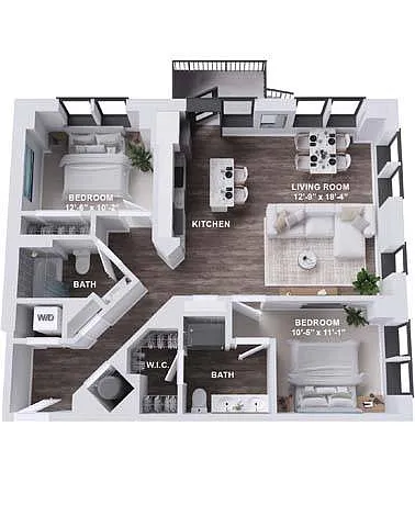 Floor plan B8B