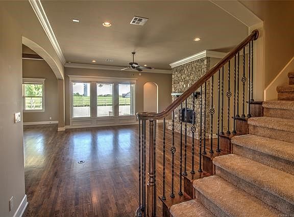 View from entry to living room