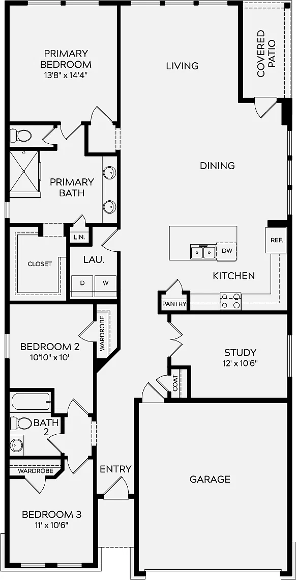 Floor plan The Gladesdale