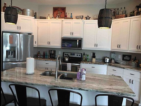 Open kitchen with granite