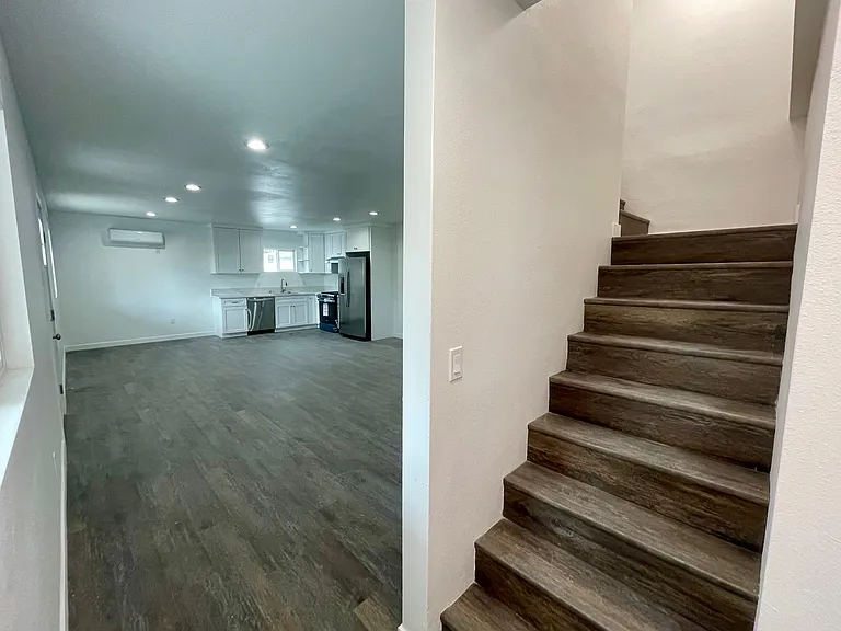 Stairway view to second level / rear unit