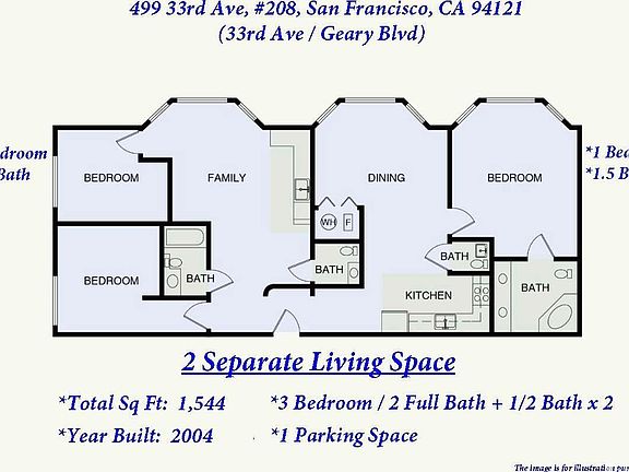 2nd image of 499 33rd Ave APT 208
