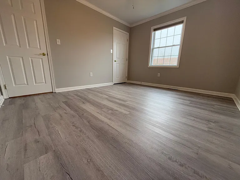 Spacious master bedroom with closet space